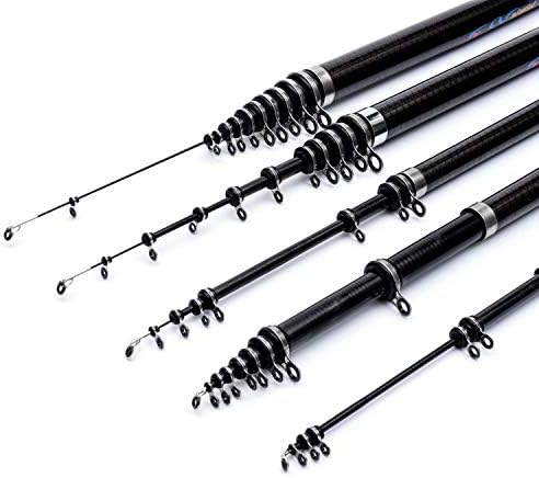 New 2.7m 3.6M 4.5M 5.4M 6.3M Spinning Fishing Rod M Power Telescopic Fishing Rod Carp Rock Rod Spinning Rods