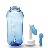Harmony Life Adjustable Hydro Nasal Wash Cleaner & Sinus Irrigation System with Physiological Saline for Adult Kid Allergic Rhinitis Nasal Irrigation Pot Nose Care, Neti Pot (500ml)