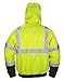 SAS Safety 690-1510 Hi-Viz Class-3 Hooded Bomber Jacket, X-Large, Yellow