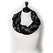 KNITPOPSHOP Music Note Infinity Loop Scarf for Women in the Summer (Blue)