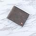 Alpine Swiss Mens Top Grain Leather Slimfold Wallet Gray