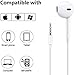 2 Pack Earbuds/Earphones/Earphones, 3.5mm Wired Microphone Earphones Stereo Headphones Noise Isolating Headset Compatible with iPhone 6S/6S Plus/6/6 Plus/SE/5S/5C/5/4S/4/Samsung/Android/MP3/4 and More