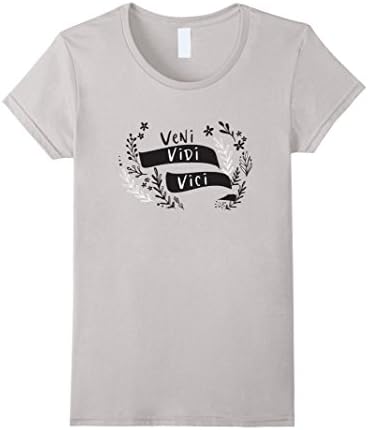 Womens Veni Vidi Vici - Graphic T-Shirt XL Silver