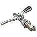 KINGSO Stainless Steel with Chrome Brass Inner Beer Faucet with Shank for Keg Tap (Silver)