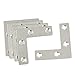URBEST 5 Pcs Angle Plate Corner Brace Flat L Shape Repair Bracket 50mm x 50mm