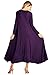 12 Ami Solid Long Sleeve Pocket Loose Maxi Dress Dark Purple M