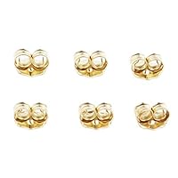 Orgrimmar 14K Gold Earring Back Yellow Ear Locking (3 Pairs)