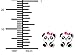 Hypoallergenic Sterling Silver Baby Panda with Bow Stud Earrings for Kids (Pink/Purple)
