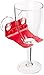 WaveHooks Bathtub Wine Glass Holder - Red