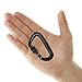 12KN Aluminium Wiregate Carabiners - 4 Pack - Rated 2645 LBS Each – 7075 - VANWALK Lightweight Carabiner Clips for Hammock Climbing Rocking (Orange)