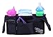 lebogner Luxury Stroller Organizer, Stroller Accessories, Universal Black Baby Diaper Stroller Bag, Stroller Cup Holder, Fits Most Strollers.