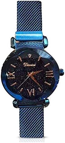 CDSS Women's Watch, Fashion Analogue Quartz Ladies Watches Magnetic Mesh Band Starry Sky Dial Simulated Diamond Wrist Watches Waterproof