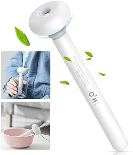 IALEGANT USB Small Humidifier, Portable Ultrasonic Cool Mist Air Humidifier for Travel Office air-Conditioned Room Desk Car Hotel Kids Bedroom Dorm Without Water Bottle(White)
