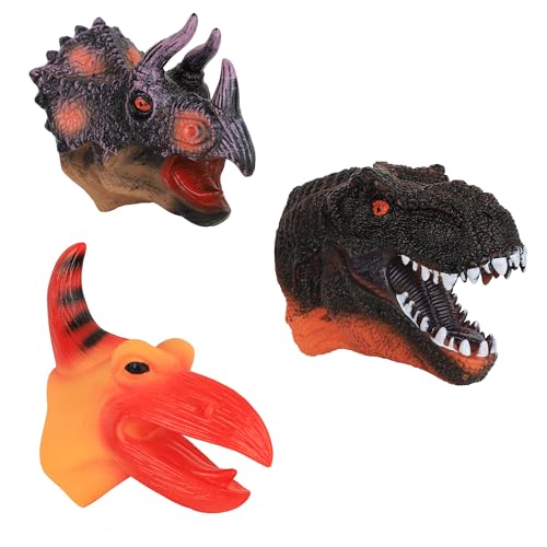 3pcs/Dino+triceratops+pterosaur