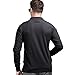 FREE SOLDIER Men Shirts Long Sleeve Polo Shirt with Pocket 100% Coolmax Fabrics Breathable Shirt (Black,XL)