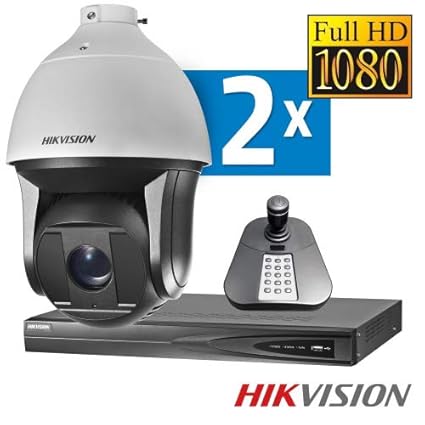 Hikvision Dark Fighter PTZ überwachunsset 2 Cámaras IP ...