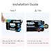 Uniwork Remanufactured Ink Cartridge Replacement for Epson 200 T200XL use for WF-2540 WF-2530 WF-2520 Expression Home XP-410 XP-400 XP-200 Printer (2Black 1Cyan 1 Magenta 1Yellow) 5 Pack