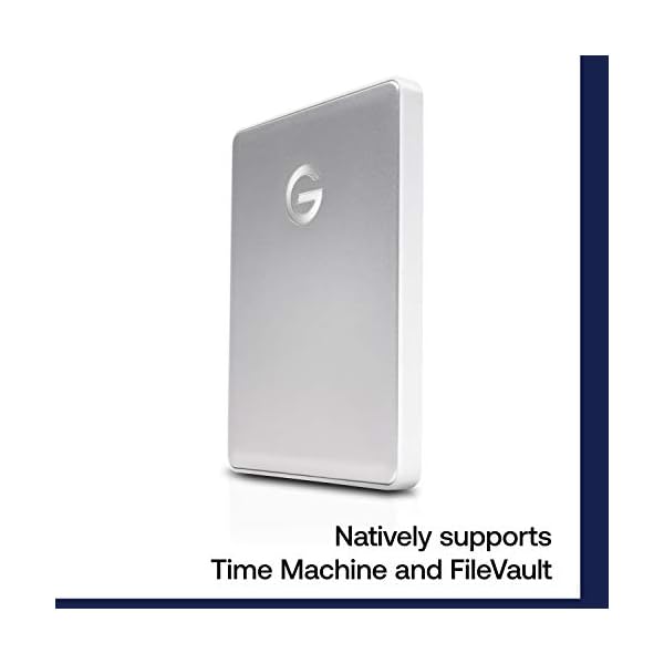 G-Technology G-Drive Mobile USB-C 2 TB (elegantes Aluminium-Design, schnelle Übertragungsrate 140 MB/s, USB-C-fähig… – Bild 3