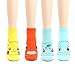 WOWFOOT Cute Pokemon Cartoon Character Print Cotton Crew Floor Socks For Women Girl Boy 4pairs Low Cut
