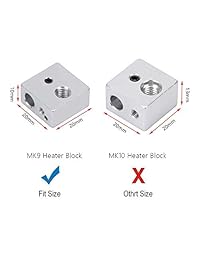 FYSETC - Calcetines de silicona para impresora 3D FYSETC, cubierta de silicona para MK7 MK8 MK9 Hotend Heater Protect para Creality CR-10 Mini S4, S5 Anet A8 Ender 3 Tevo Tornado y más