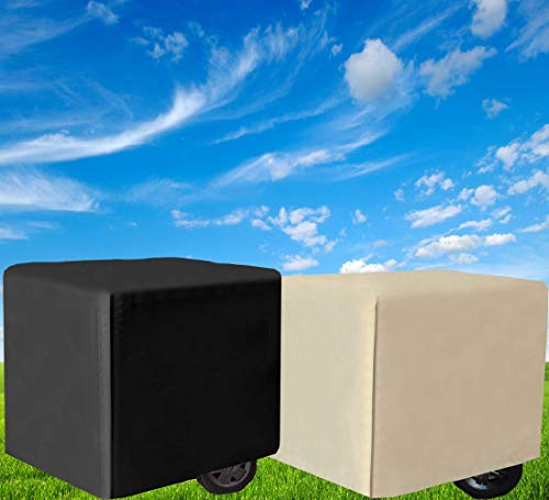 iiSPORT Waterproof Generator Cover - 600D Heavy Duty Polyester Generator Cover Medium, Fits Generators Up to 32" L x 24" W x 24" H, Black - Thumbnail 7