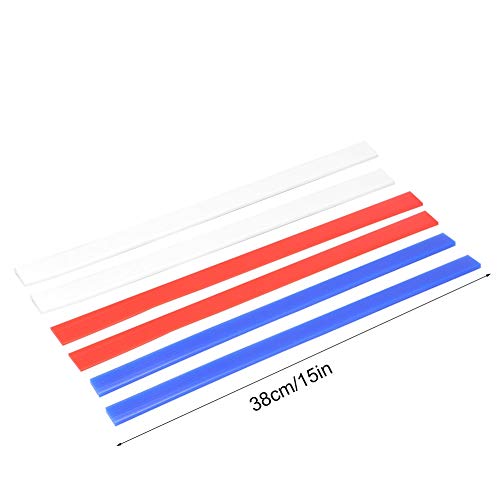 6PCS Measuring Dough Strip, 15'' Professional Silicone Guide Sticks Rolling Pin Guides