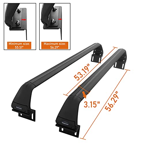 Hooke Road Gladiator Truck Bed Rack Bike Crossbars Bed Rails Cargo