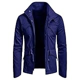 Toimothcn Mens Pure Color Button Jacket Autumn