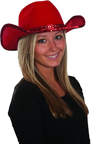 Red sequin cowgirl hat Clearance