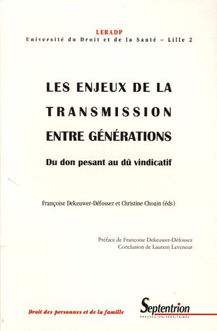 Les  enjeux de la transmission entre générations
