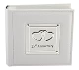 25th Anniversary Photo Album with Silver Plated Plaque By Haysom Interiors