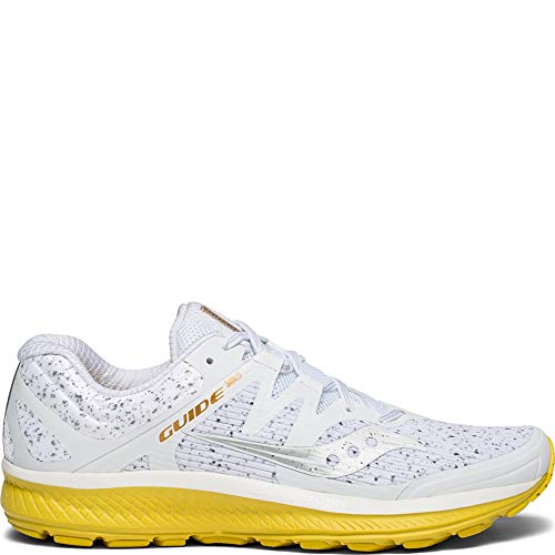 Saucony Men's Guide ISO Sneaker, White, 080 M US