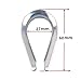 Eowpower 2PCS M12 304 Stainless Steel Thimble Rigging for 1/2
