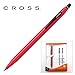 Cross Classic Click Gel Ink Pen, Metallic Red with 2 Free Refills
