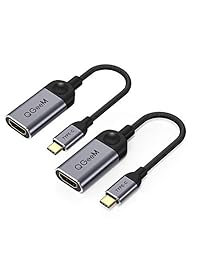 USB C to HDMI Adapter 4K Cable,QGeeM USB 3.1 Type-C to HDMI Adapter Thunderbolt 3 Compatible with MacBook Pro 2018 Ipad Pro,Galaxy S9 S10,Surface Book 2,Dell XPS,Pixelbook HDMI to Type C?2 Pack?
