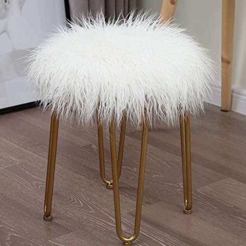 Jian E- Faux Fur Soft Fluffy Sheepskin Rug, Chair Cover Seat Pad Couch Mat Area Carpet Bedroom Sofa (color : White, Size : 40cm15.7)