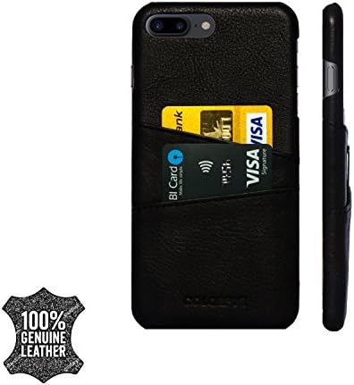 Colorpur Leather Case with Card Slots for iPhone 7 Plus/8 Plus (Black)