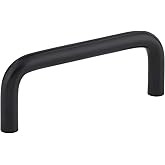 Elements 3" Center-to-Center Matte Black Torino Cabinet Wire Pull