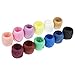 LJY 12 Rolls 12 Colors Raffia Twine Paper Ribbon for Gift Box Packing