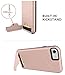 Teelevo Wallet Case for iPhone 7 / iPhone 8 - Dual Layer Shock Absorbent Case with Card Slot Holder and Kickstand for Apple iPhone 7 (2016) / iPhone 8 (2017) - Rose Gold