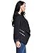 LookbookStore Women’s Plus Size Black Draped Business Casual Zip Blazer Jacket