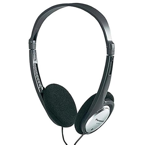 Panasonic RP-HT030E-S Kopfhörer (faltbar für den kompakten Transport, besonders leicht und angenehm zu tragen) silber