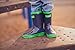 Oakiwear Children's Waterproof Rubber Rain Boots with Easy-On Handles,13 M US Little Kid, Navy Blue