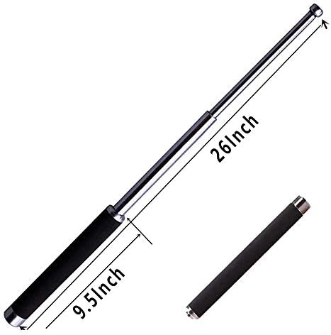 Vanno Multi Tool Survival Tools for Hiking or Home self Defense,Camping,Walking Security-Heavy Duty-Extensible 9 to 26 inches-retracts Back to a Comfortable Carry Size