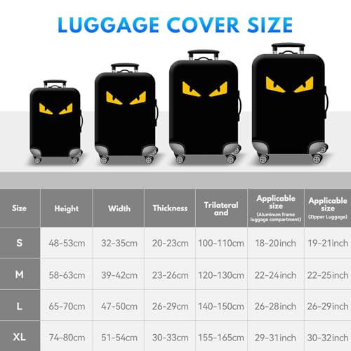 T Tersely Travel Luggage Cover Spandex Suitcase Protector Washable Baggage Covers (for 48cm/18"-80cm/30" luggage) Premium Elasticated Luggage Protector -Go Travel (H100, XL（74cm/29"-80cm/30"）)
