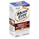 Move Free Ultra Triple Action Joint Supplement with Type II Collagen, Hyaluronic Acid, and Boron for Joint, Cartilage, and Bone Support, FAMILY PACK OF 150 tablets