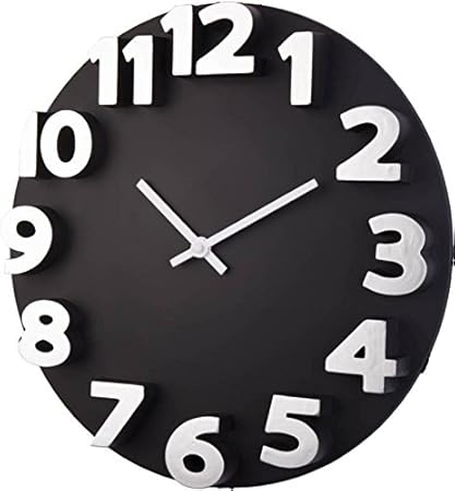 Artistic India Analog 3D Designer Wall Clock (Black, Without Glass)