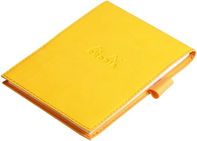 RHODIA 128216C, Clipboard Case + Stapled Notepad N°12 Jonquille, 8.5x12 cm, Lined, 80 Detachable Sheets - Image 3