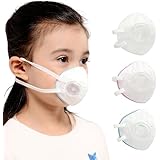 KANJEKANLE Reusable Dust Breathable Washable Sport Face Masks,Electrostatic Cotton Material Respirator Valve,for Kids (3-6Y) 3 pack