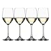 Spiegelau Vino Grande White Wine Glasses, Set of 4, European-Made Lead-Free Crystal, Classic Stemmed, Dishwasher Safe, Professional Quality White Wine Glass Gift Set, 12 oz